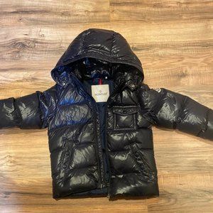 Moncler Kids Maya Black Down Jacket